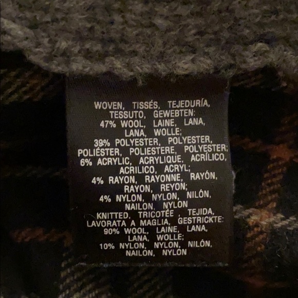 Anthropologie zip up hooded sweater - Sz L - Picture 8 of 8